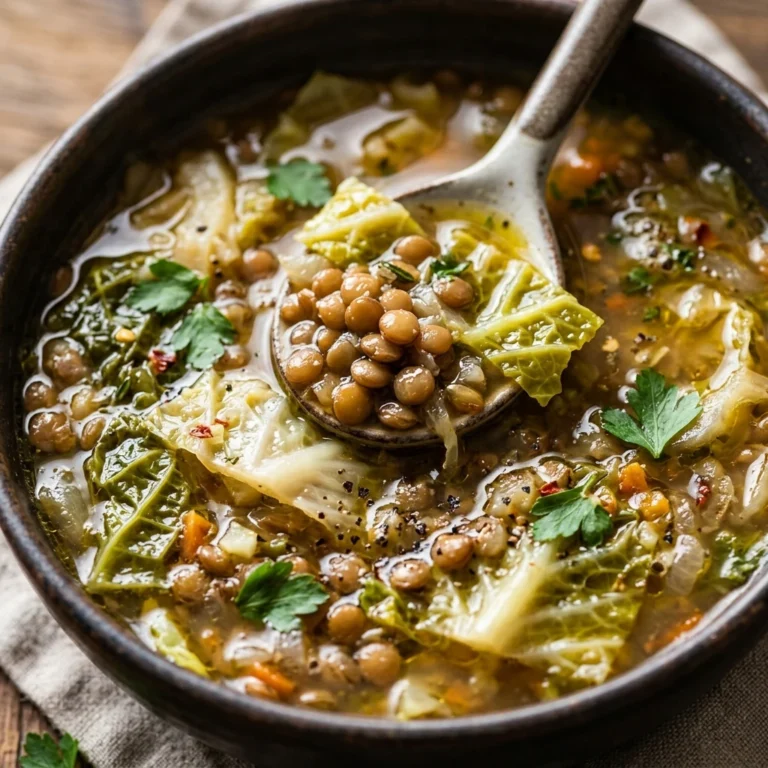 Cabbage And Lentil Soup High Protein Budget