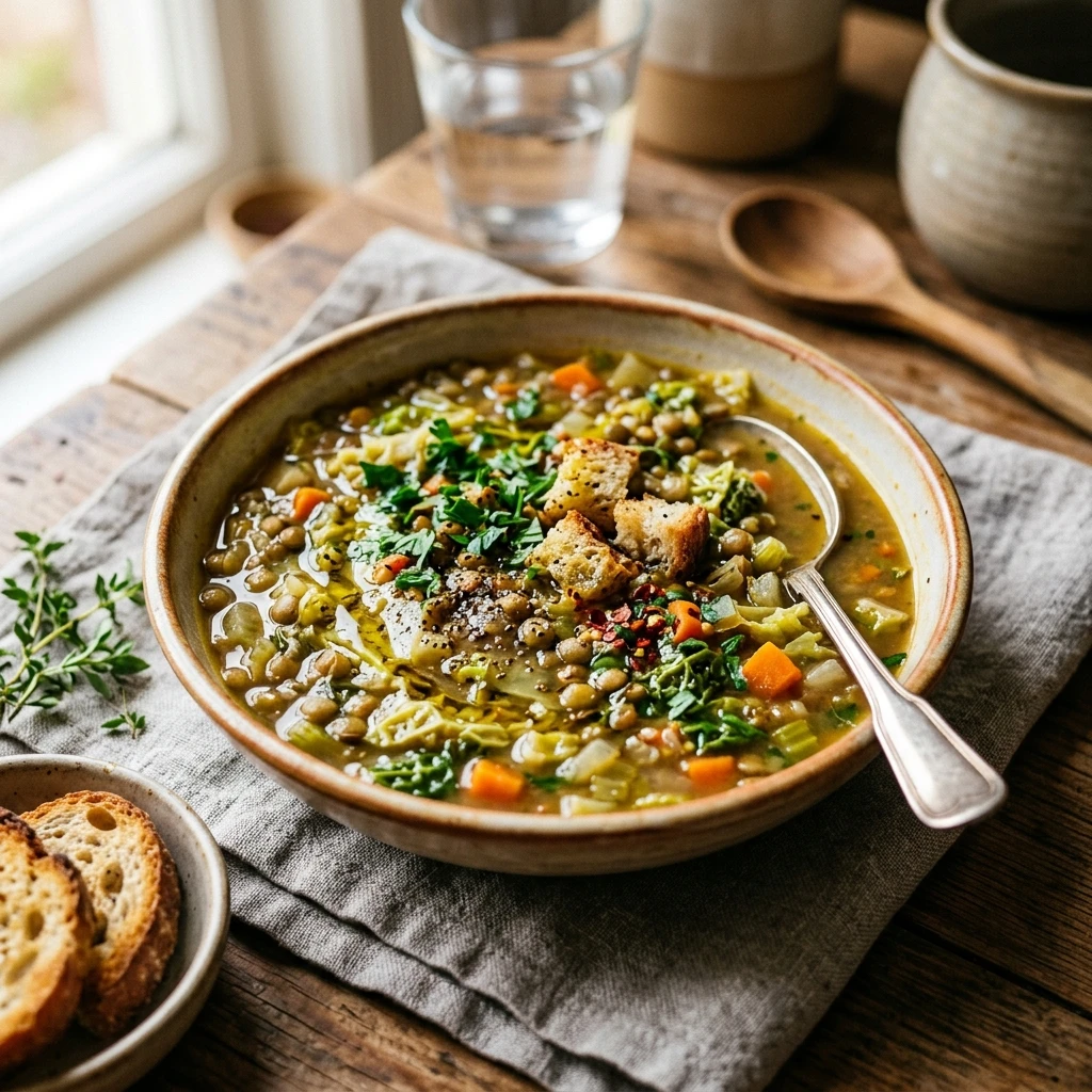 Cabbage And Lentil Soup High Protein Budget
