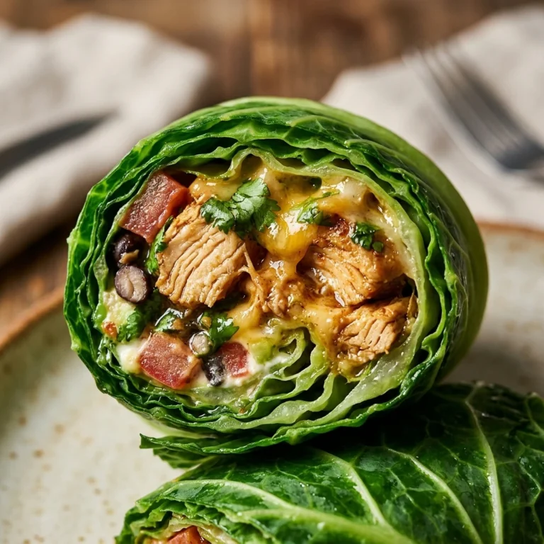 Cabbage Burrito Wraps Low Carb No Tortilla Needed