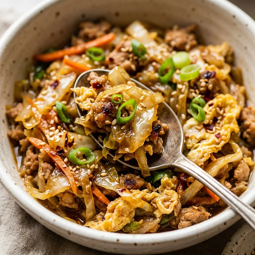 Cabbage Egg Roll In A Bowl 20 Minute Low Carb