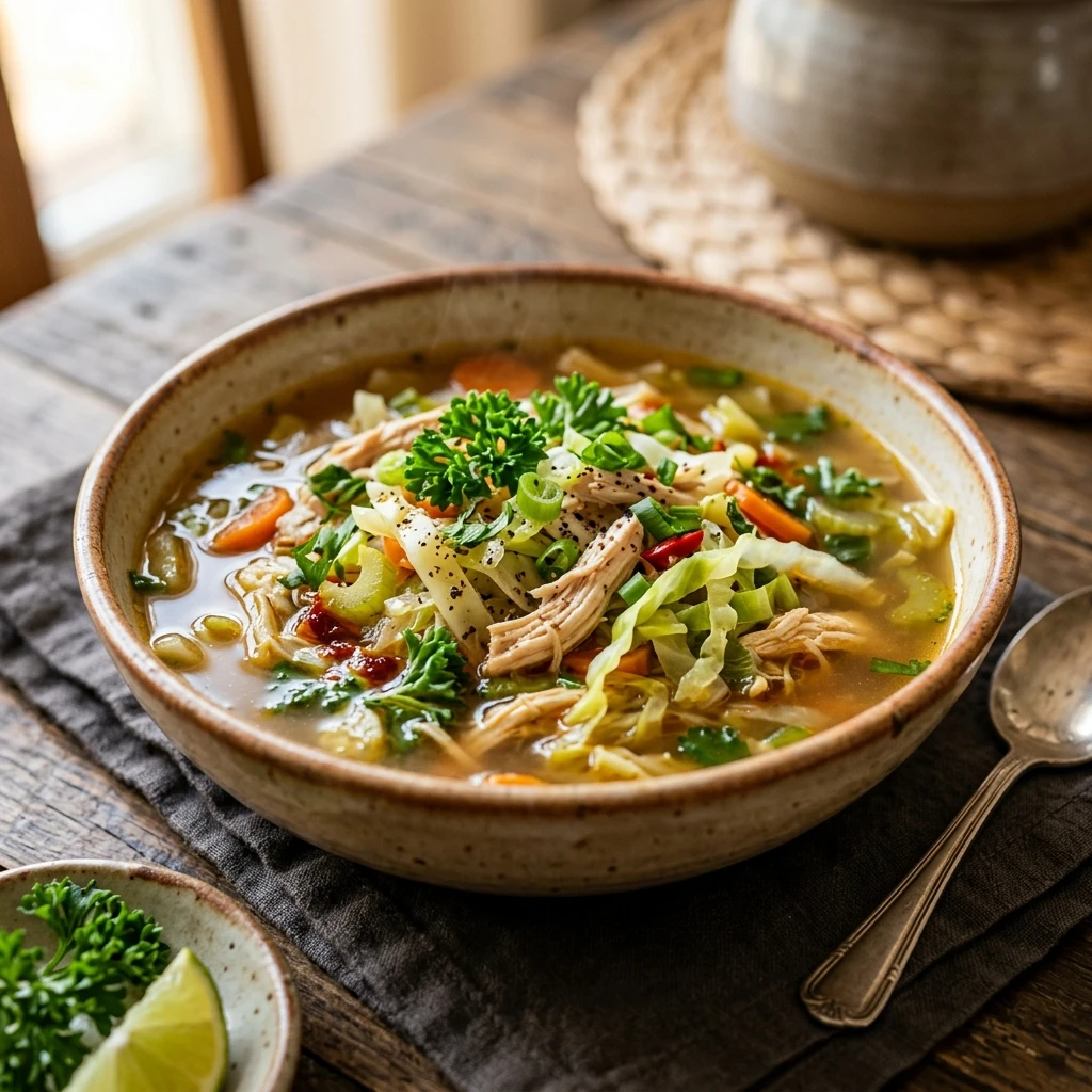 Cabbage Noodle Soup Low Carb Chicken Noodle