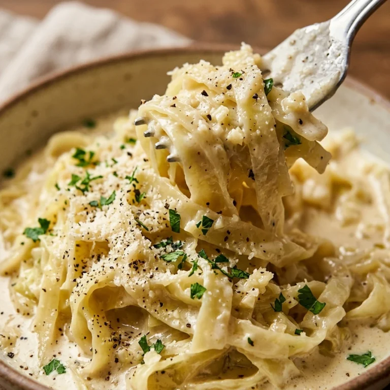 Cabbage Noodles Alfredo Garlic 2026