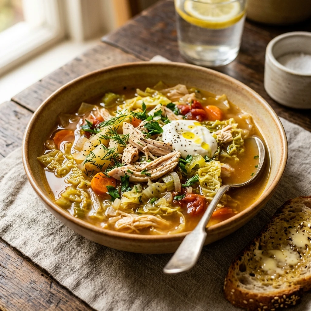 Cabbage Soup With Chicken Healthy