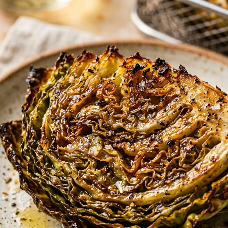 Cabbage Steaks Air Fryer Crispy 10 Min