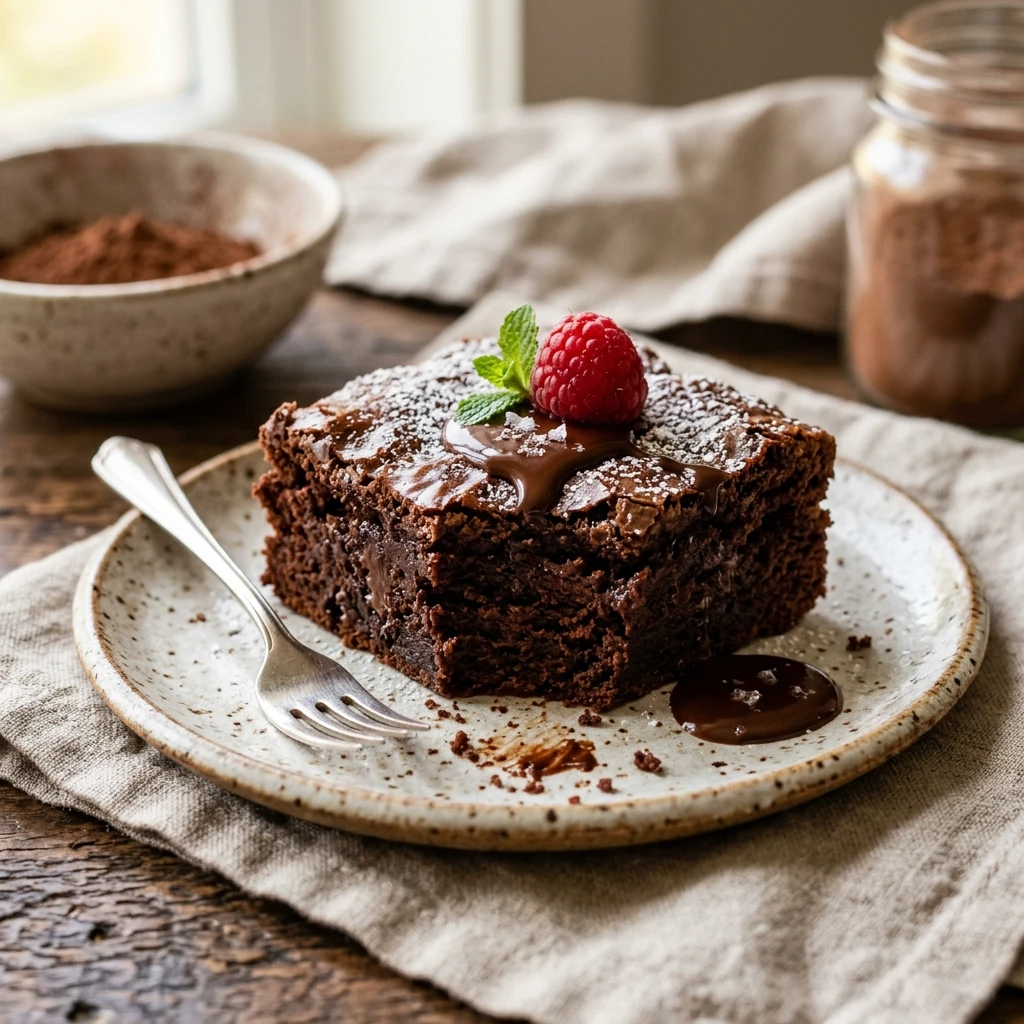 Cakey Chocolate Brownies From Scratch