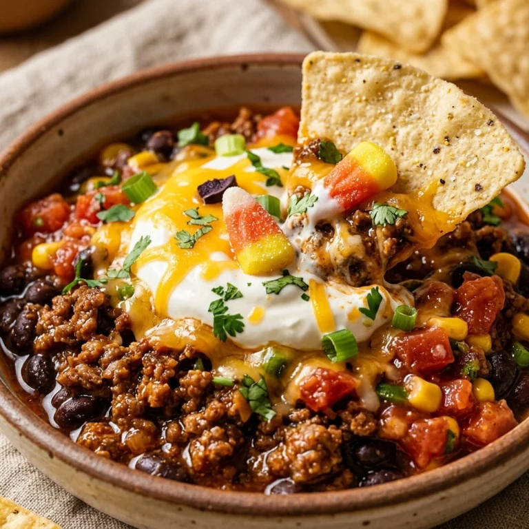Candy Corn Layered Taco Dip - Dinner Dip