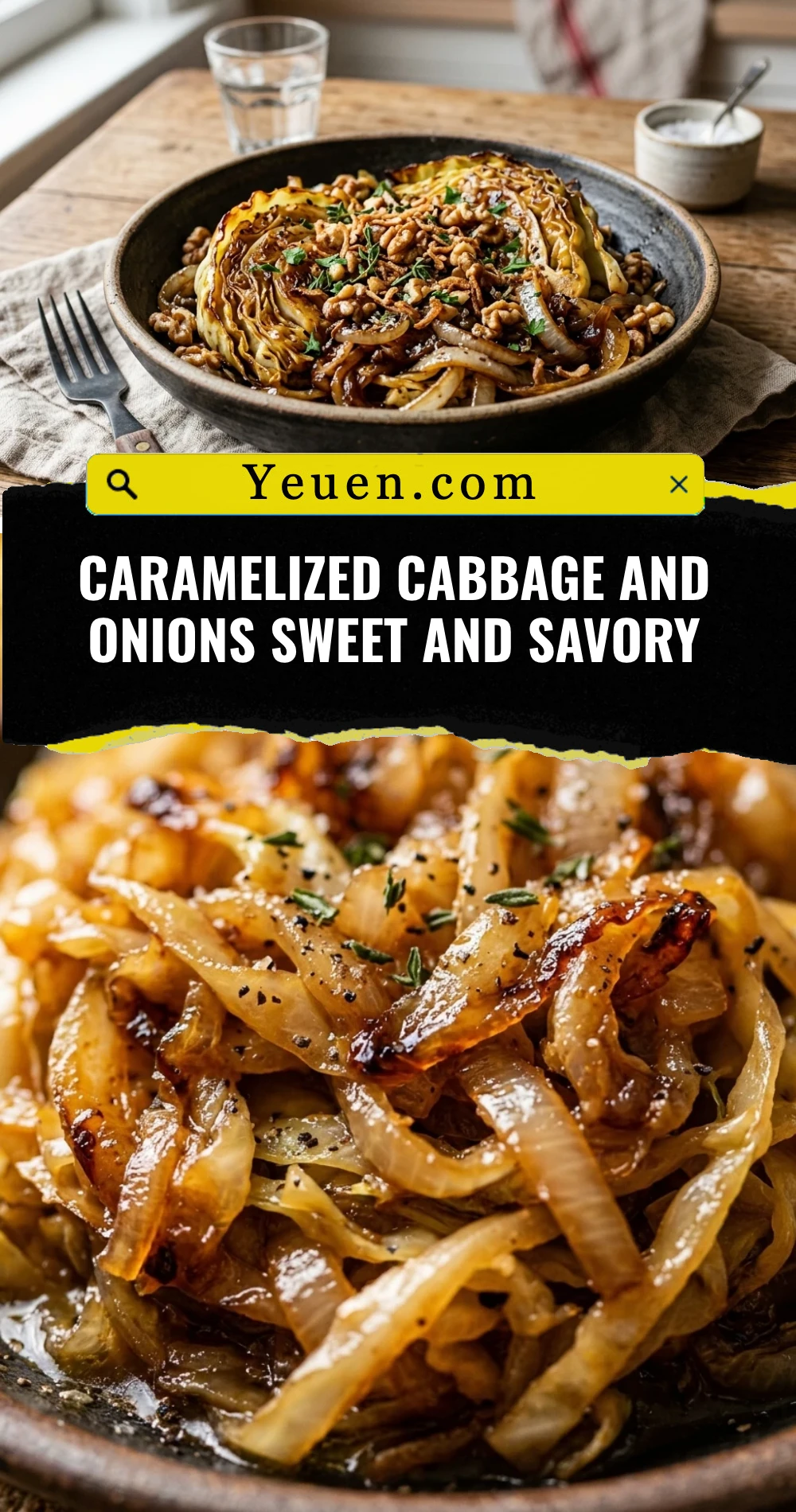Caramelized Cabbage And Onions Sweet And Savory