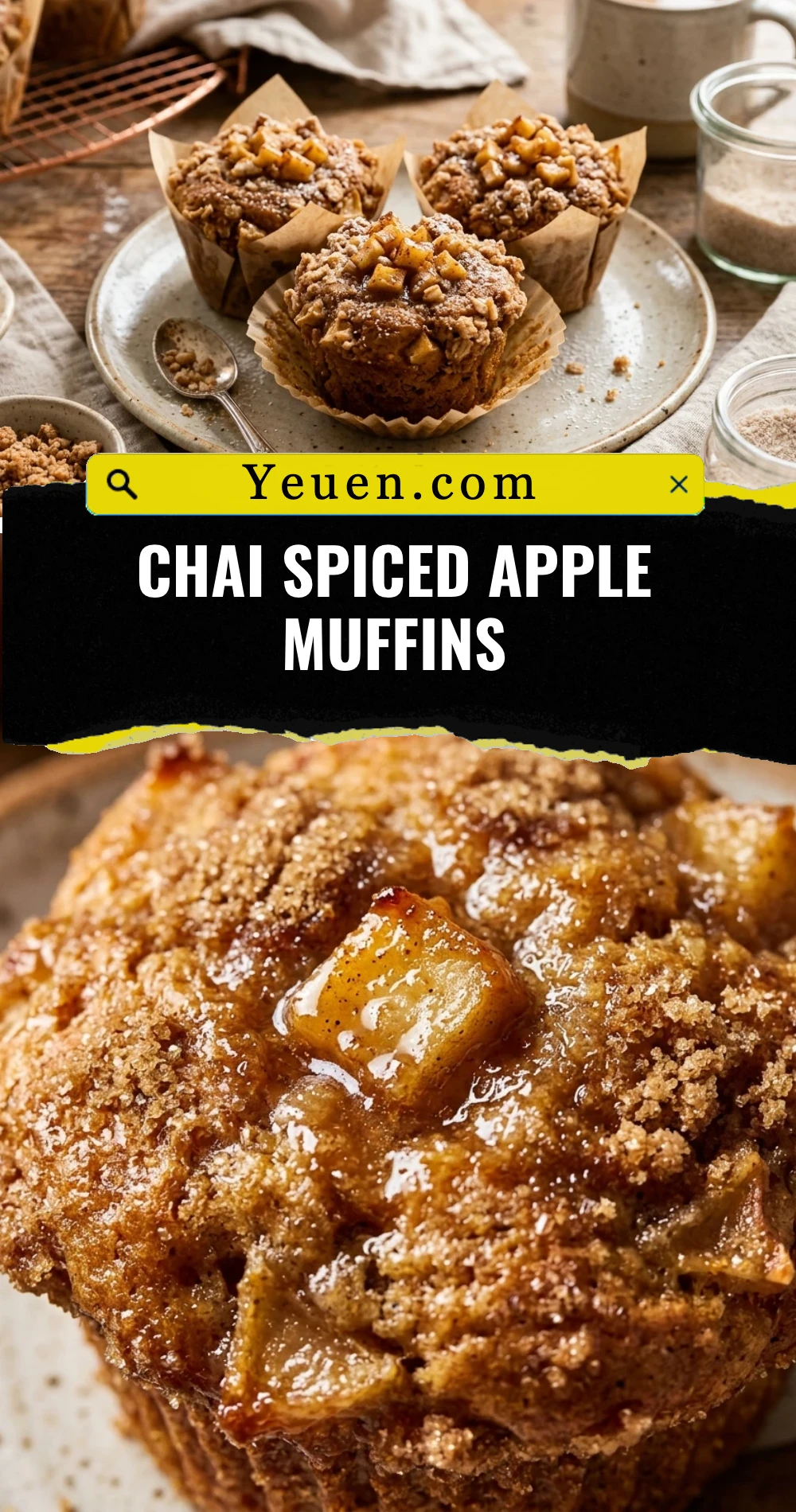 Chai Spiced Apple Muffins