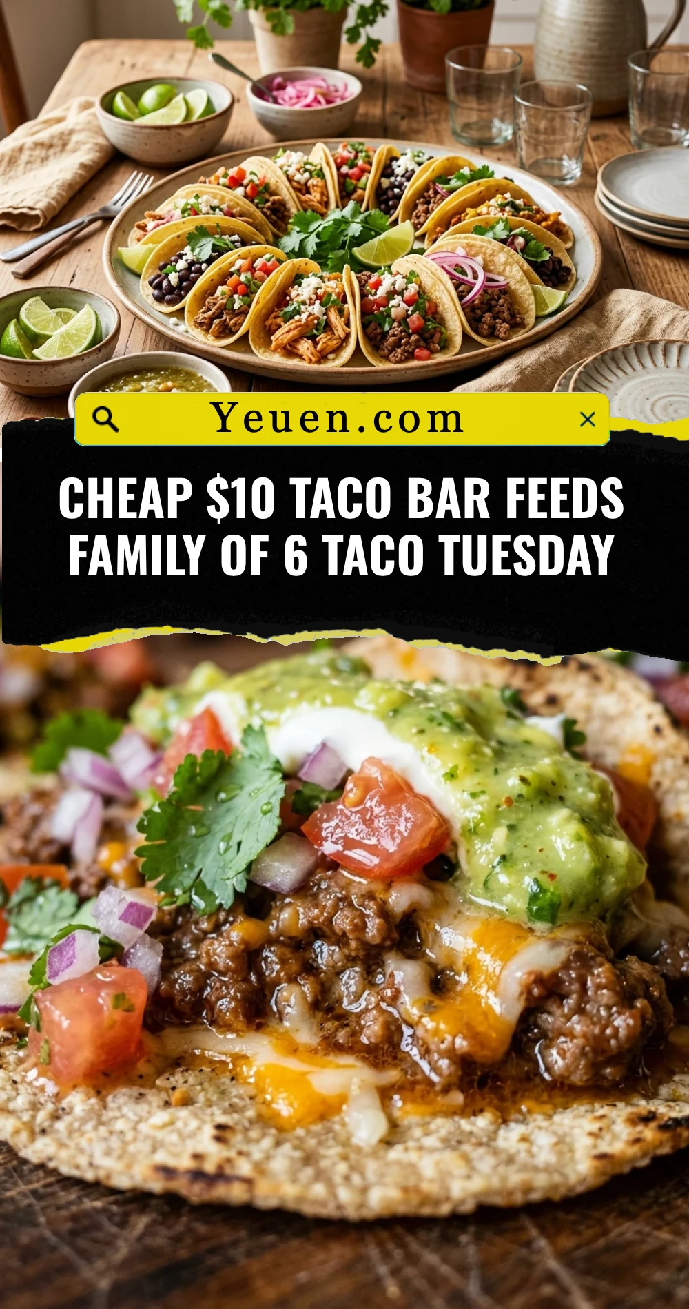 Cheap $10 Taco Bar Feeds Family Of 6 Taco Tuesday