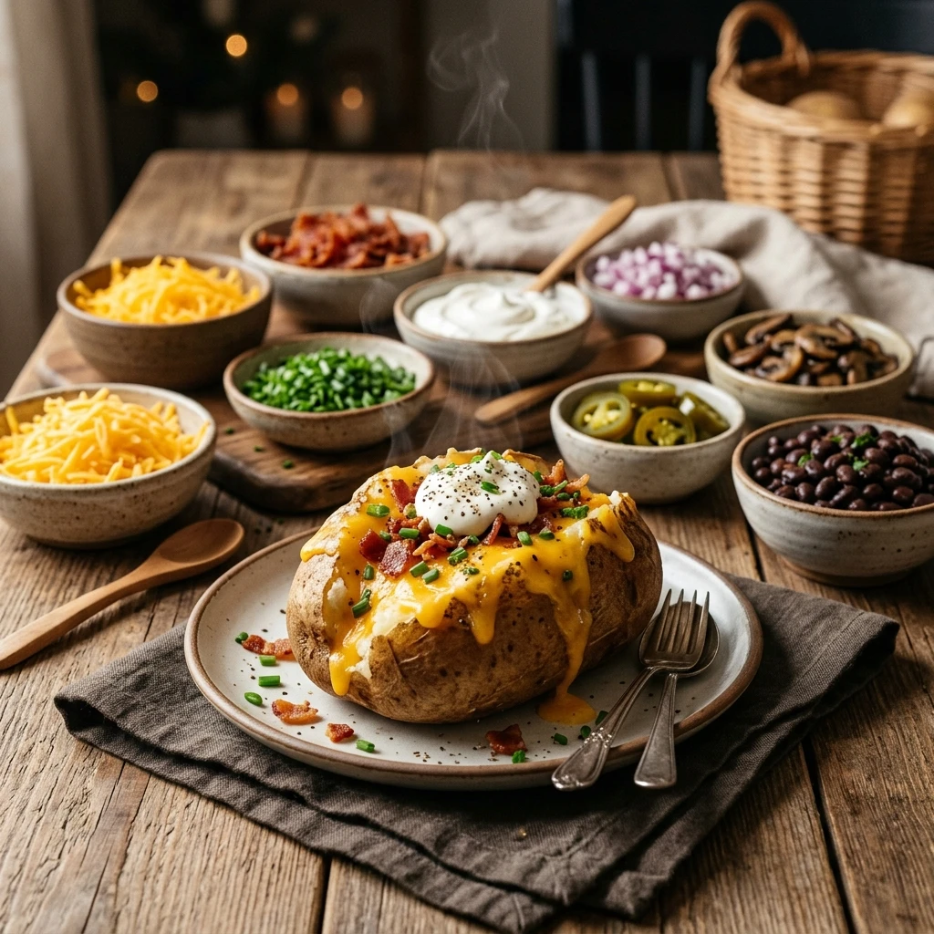 Cheap Baked Potato Bar Under $10 Family Night