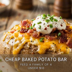 Cheap Baked Potato Bar Under $10 Feed Family Of 4 Easy $2 Serving
