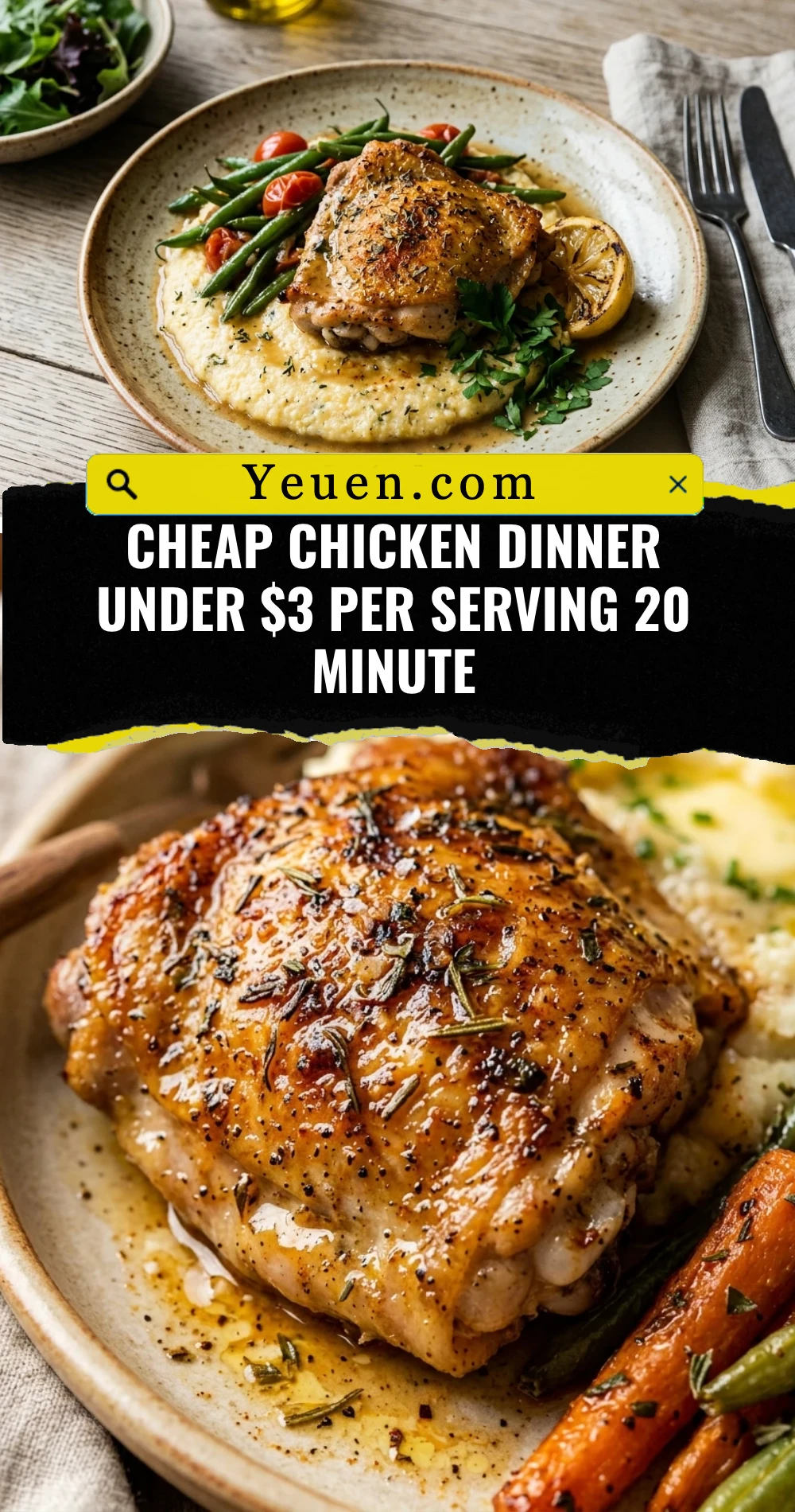 Cheap Chicken Dinner Under $3 Per Serving 20 Minute