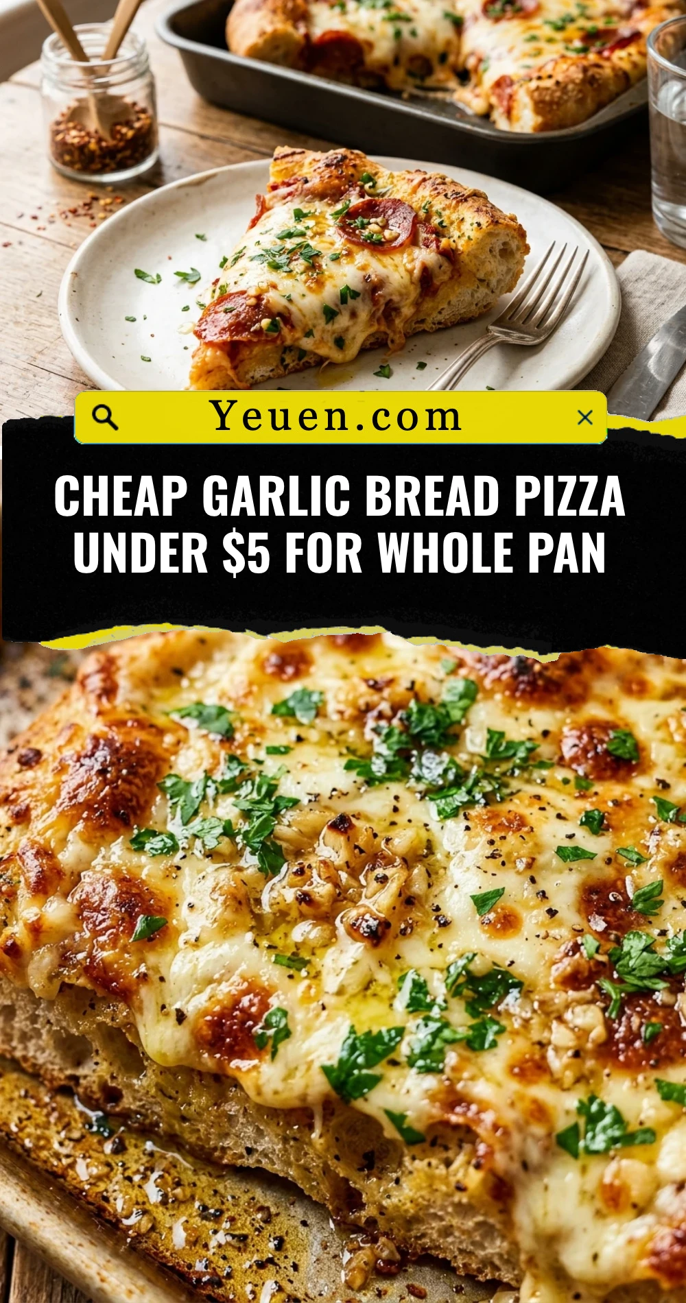 Cheap Garlic Bread Pizza Under $5 For Whole Pan