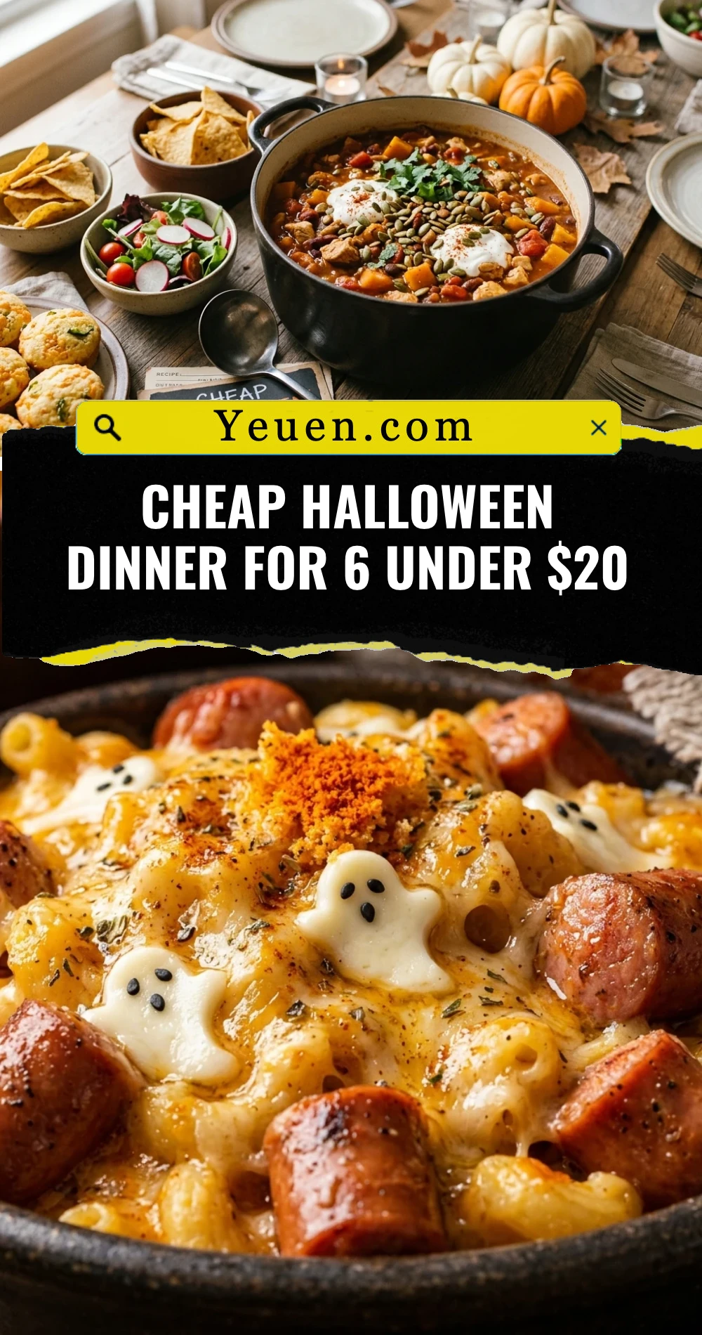 Cheap Halloween Dinner For 6 Under $20