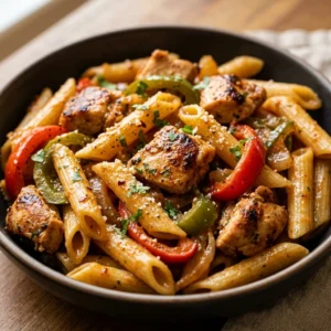Cheap One-Pot Chicken Fajita Pasta $2 Per Serving