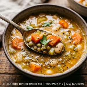 Cheap Soup Dinner Under $10 Feed Family Of 4 Easy $2 Serving