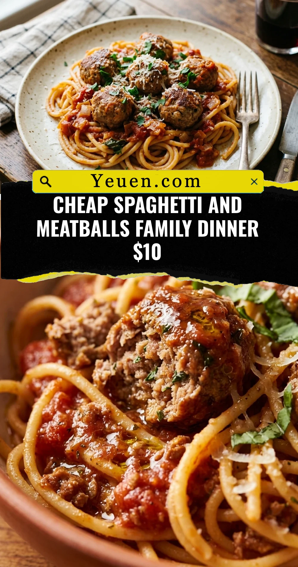 Cheap Spaghetti And Meatballs Family Dinner $10