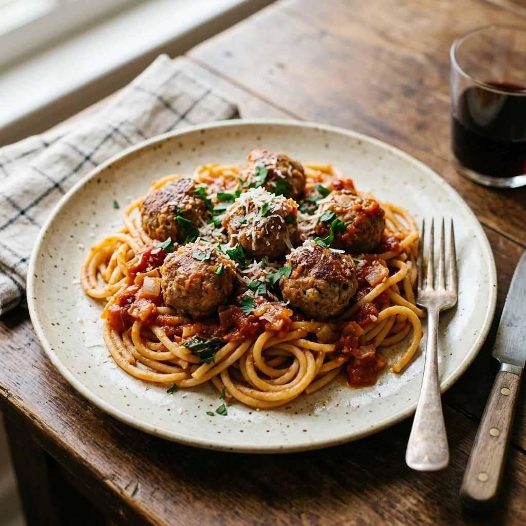 Cheap Spaghetti And Meatballs Family Dinner $10