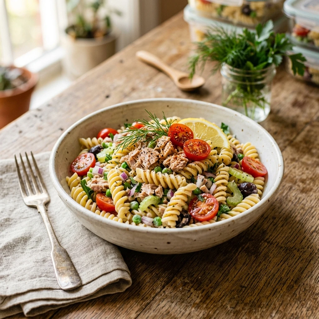 Cheap Tuna Pasta Salad $1.25 Per Serving Meal Prep