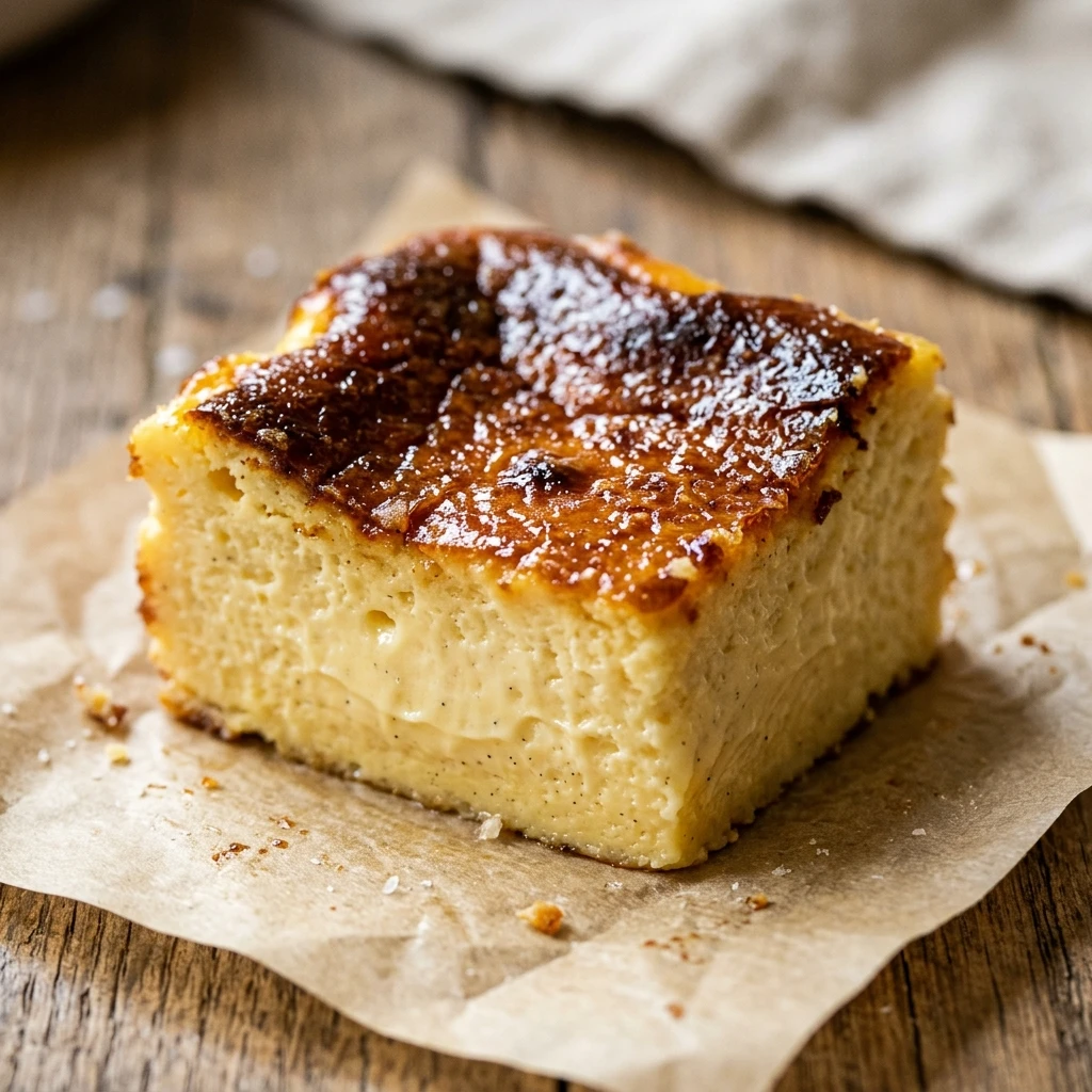 Cheesecake Recipe Viral TikTok Famous Basque Burnt Bars Easy