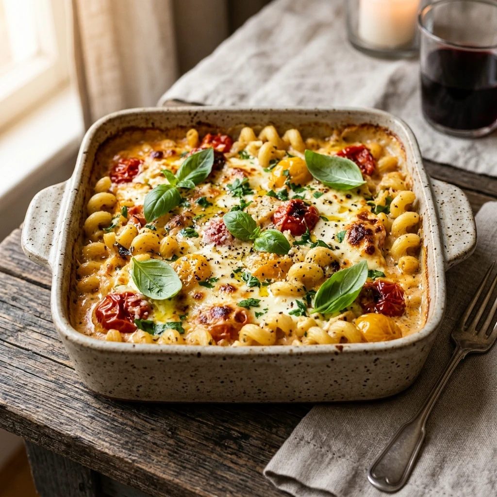 Cheesy Baked Feta Pasta Easy Dinner Cozy Italian Comfort Food