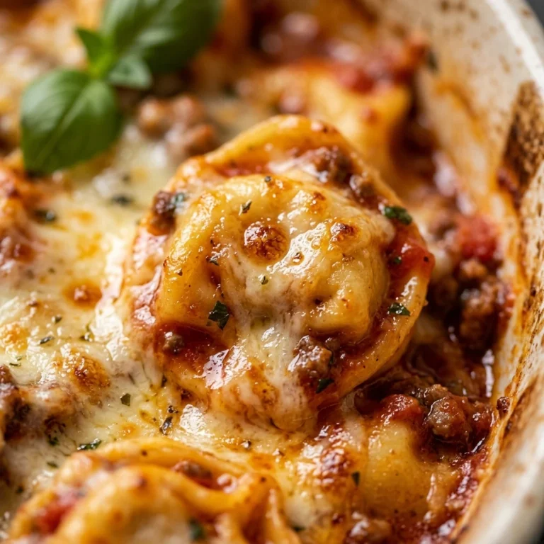 Cheesy Baked Tortellini 5 Ingredient Dinner