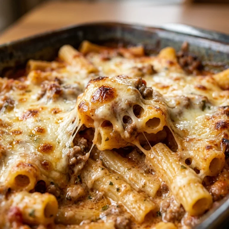 Cheesy Baked Ziti Creamy And Gooey Weeknight Dinner