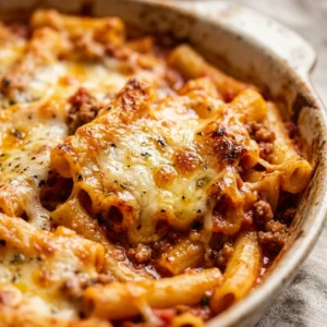Cheesy Baked Ziti Lasagna Easy Dinner Cozy Italian Comfort Food