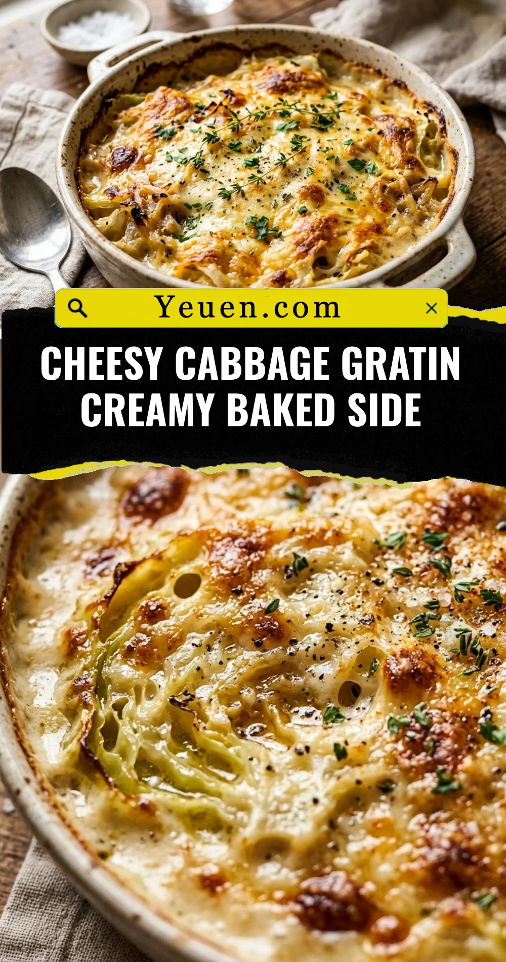 Cheesy Cabbage Gratin Creamy Baked Side