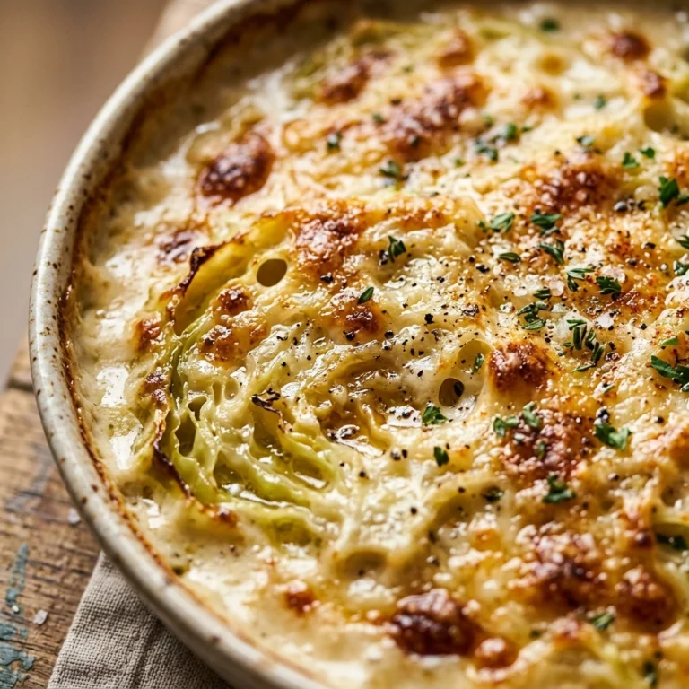 Cheesy Cabbage Gratin Creamy Baked Side