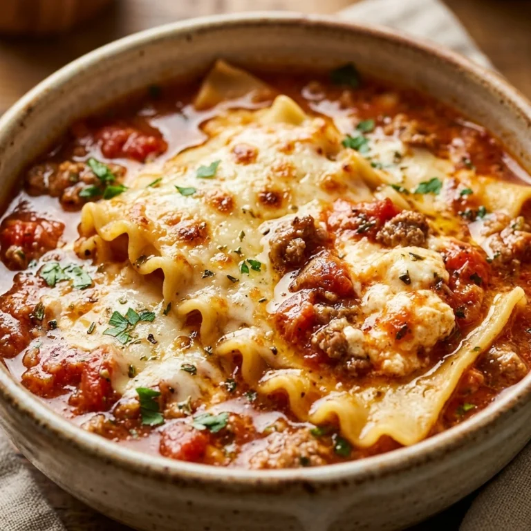 Cheesy Creamy Lasagna Soup One-Pot Cozy