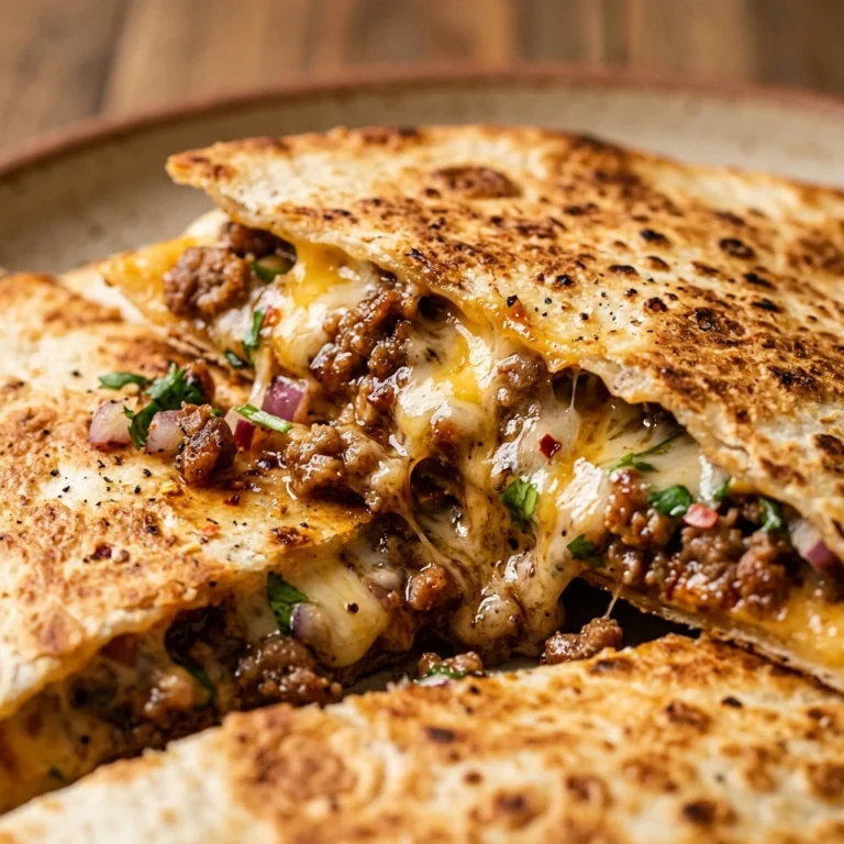 Cheesy Ground Beef Quesadillas $1 Per Quesadilla