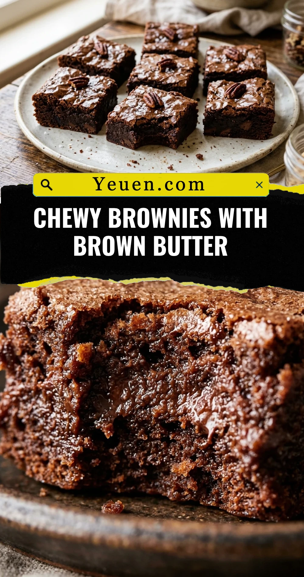 Chewy Brownies With Brown Butter