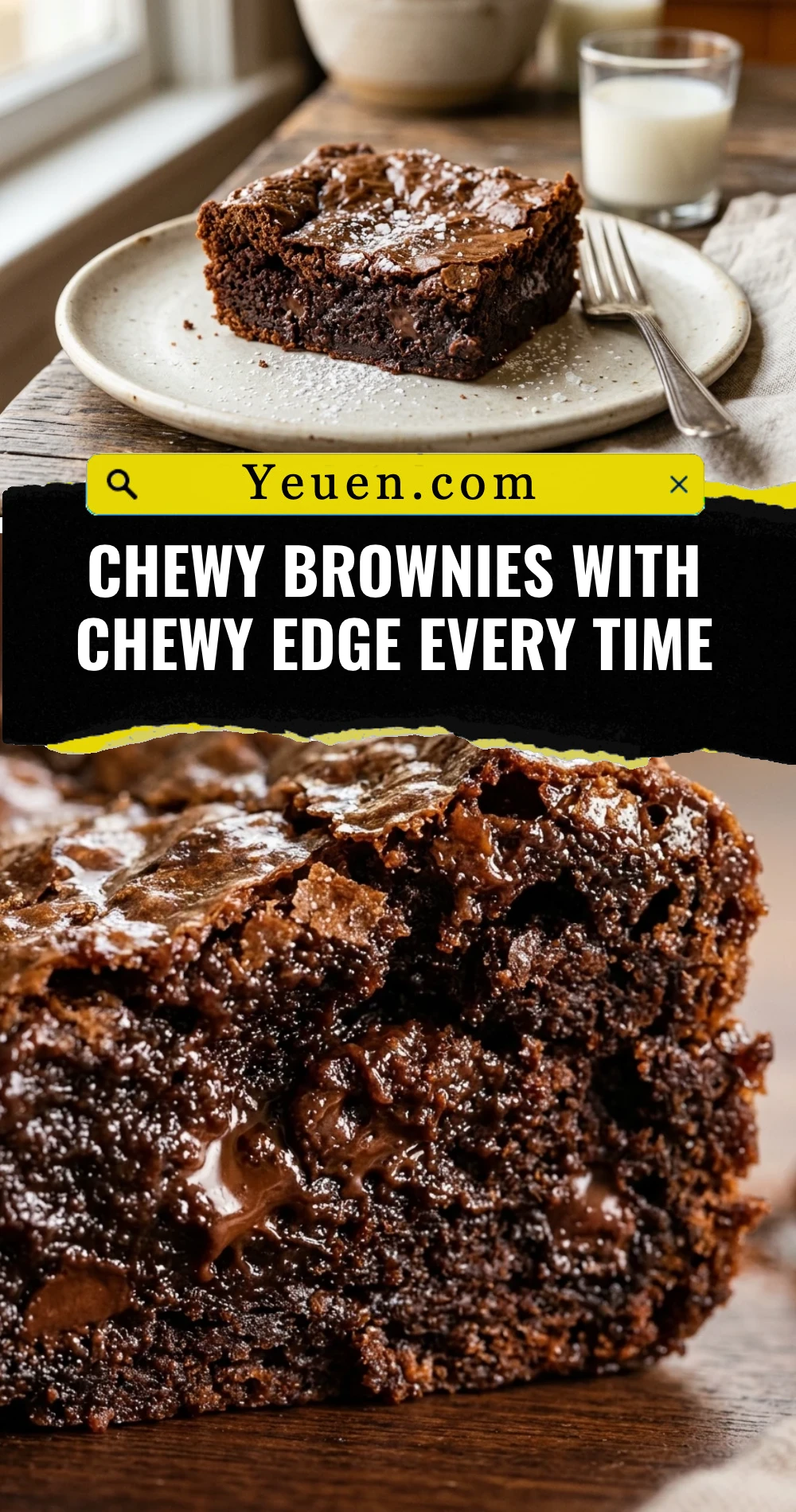Chewy Brownies With Chewy Edge Every Time