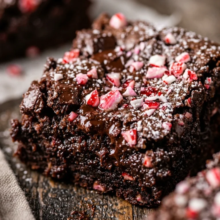 Chewy Peppermint Brownie Easy Fudgy Chocolate
