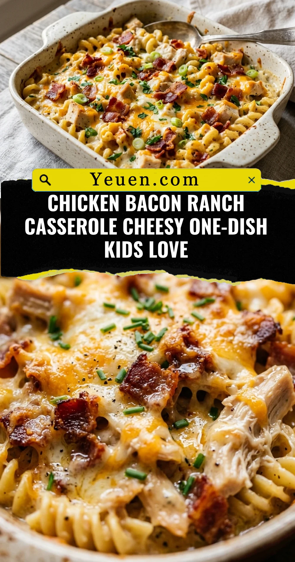 Chicken Bacon Ranch Casserole Cheesy One-Dish Kids Love