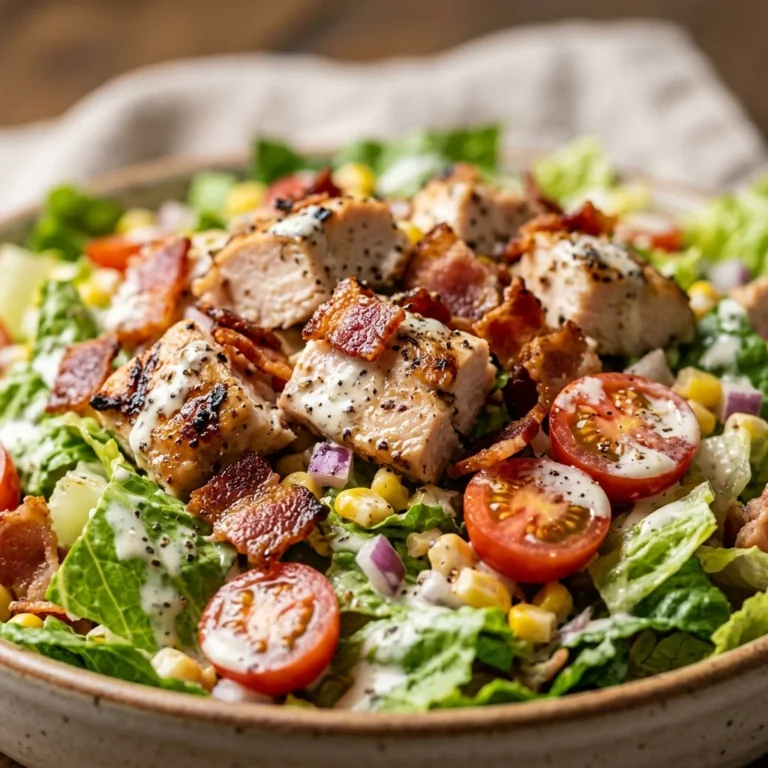 Chicken Bacon Ranch Chopped Salad High Protein 35g