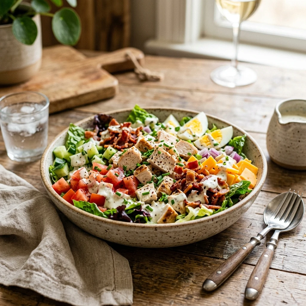 Chicken Bacon Ranch Chopped Salad High Protein 35g