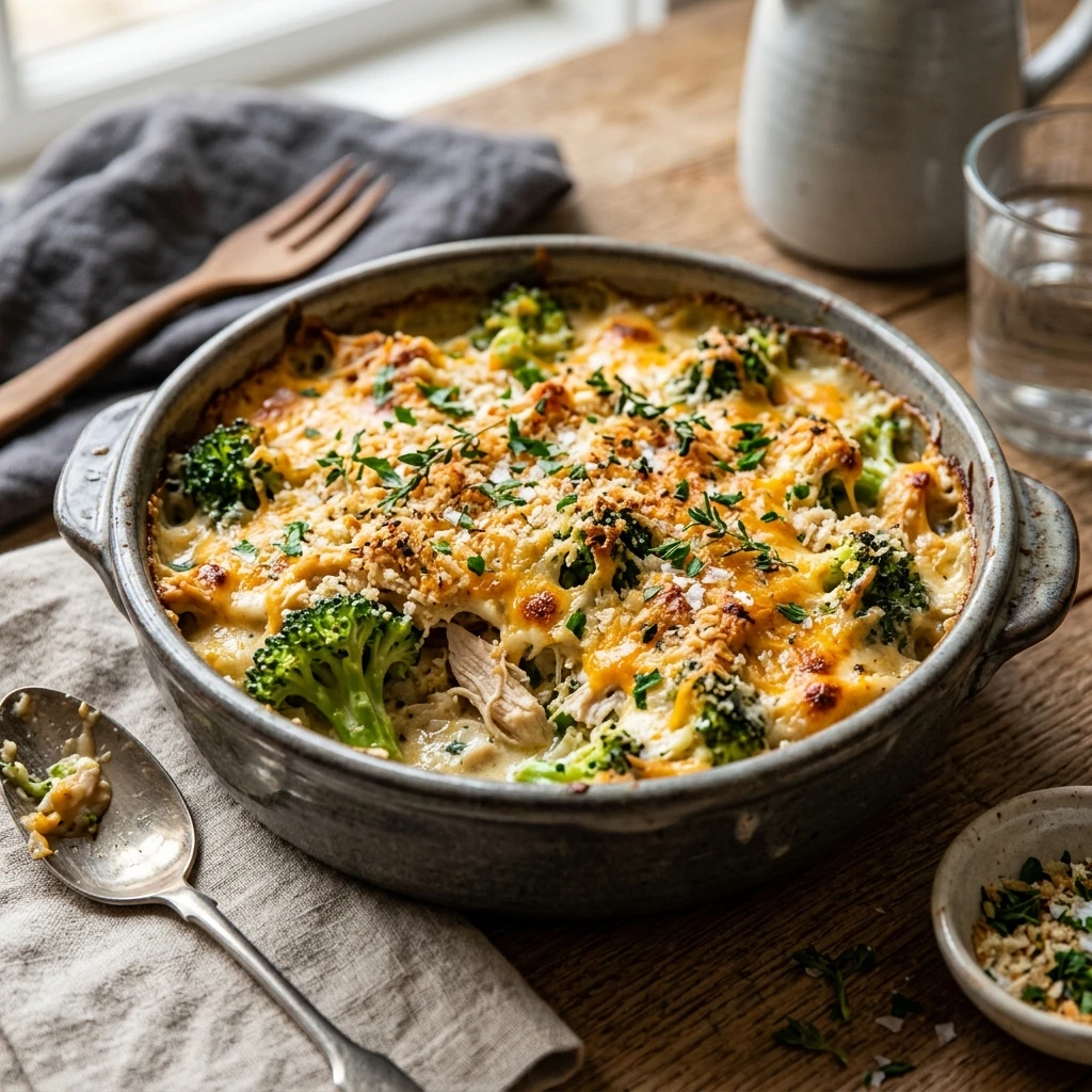 Chicken Broccoli Casserole Cheesy One-Dish Healthy 20 Min