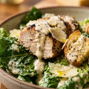 Chicken Caesar Wrap Salad Loaded Dripping Dressing No Tortilla