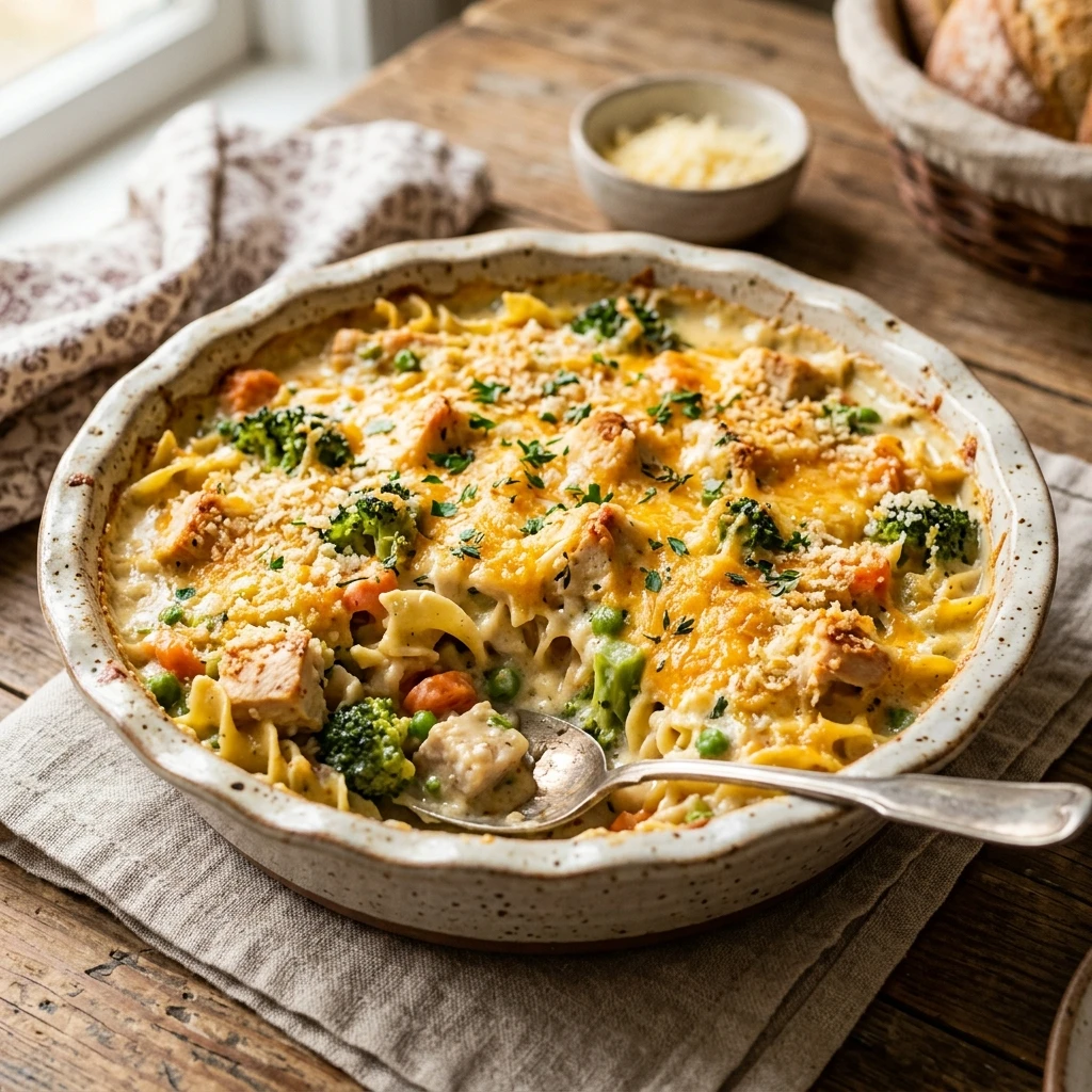 Chicken Casserole Easy Cheesy Family Feeds 8 No Fail