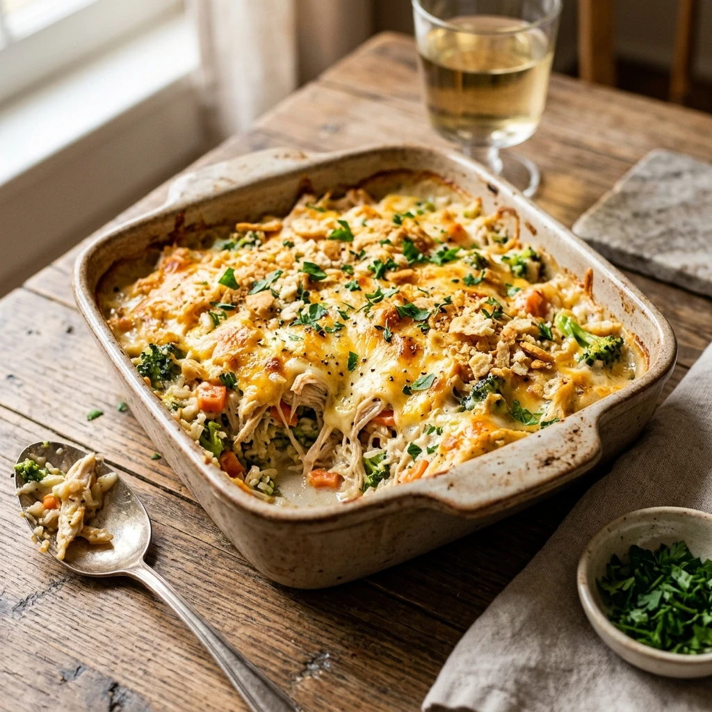 Chicken Casserole Easy Cheesy Family One Dish Make Ahead