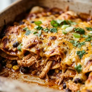 Chicken Enchilada Casserole Easy Cheesy Make Ahead Family One Dish