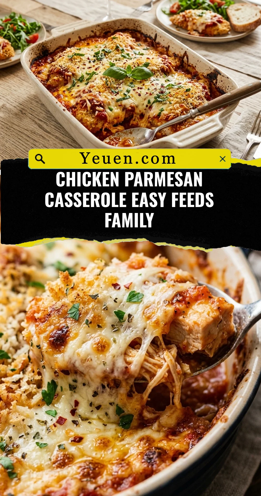 Chicken Parmesan Casserole Easy Feeds Family