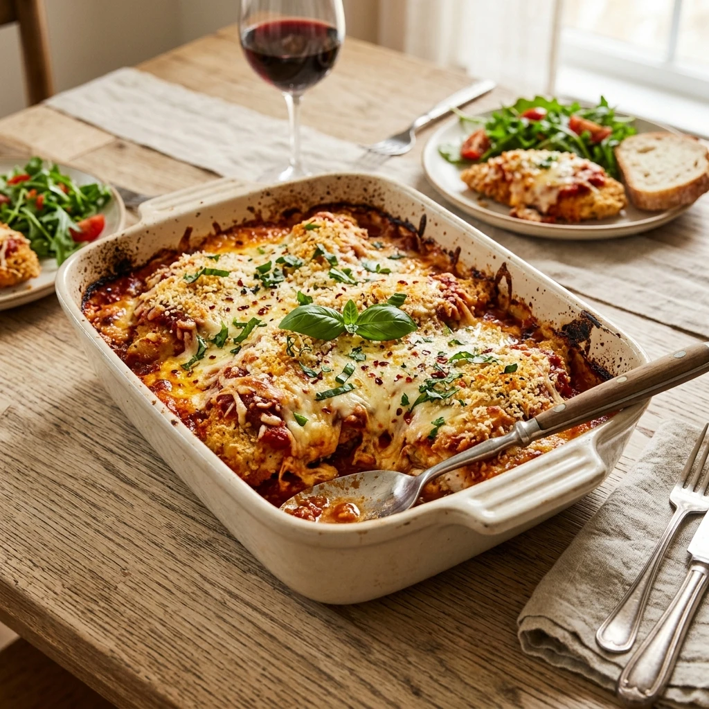 Chicken Parmesan Casserole Easy Feeds Family