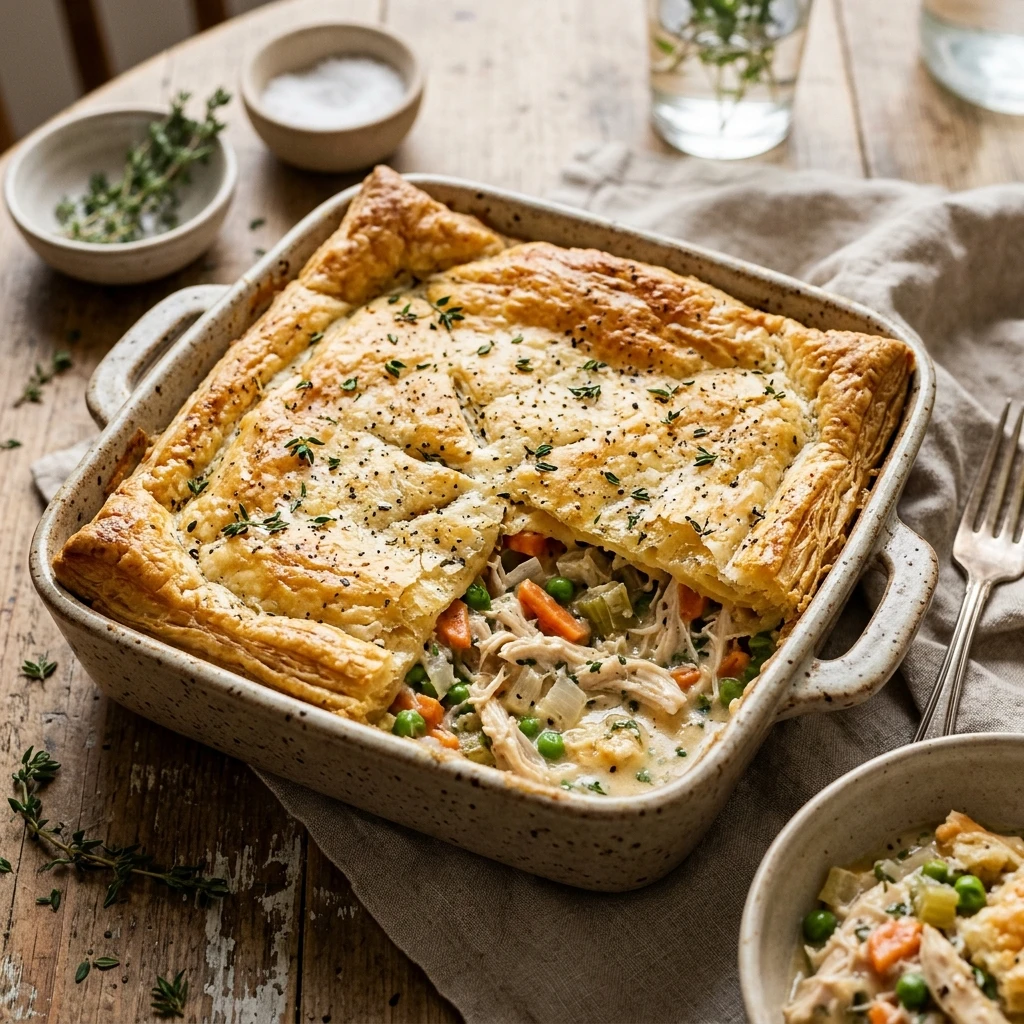 Chicken Pot Pie Casserole Easy Family One Dish Make Ahead