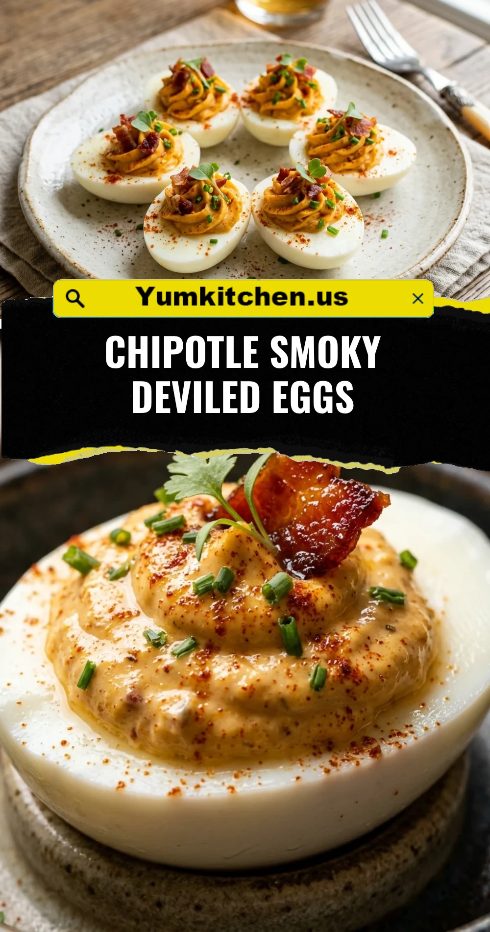 Chipotle Smoky Deviled Eggs