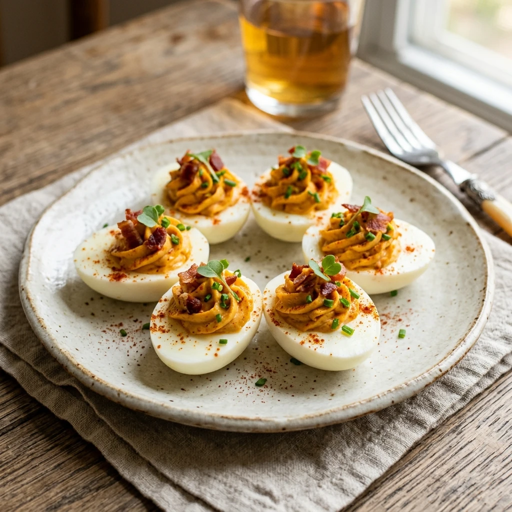 Chipotle Smoky Deviled Eggs