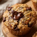 Chocolate Chip Banana Muffins Freezer Friendly