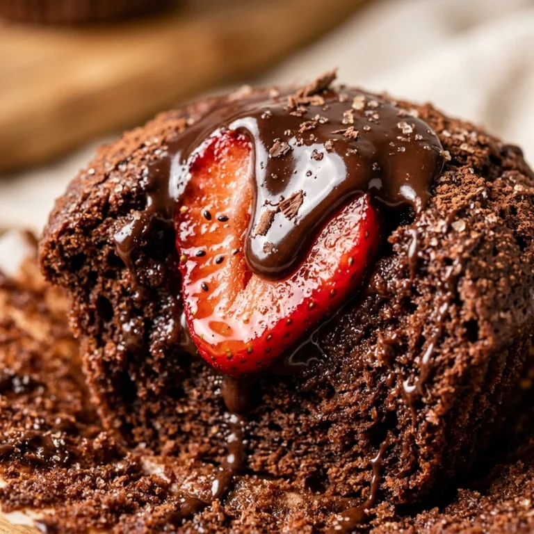 Chocolate Covered Strawberry Muffins